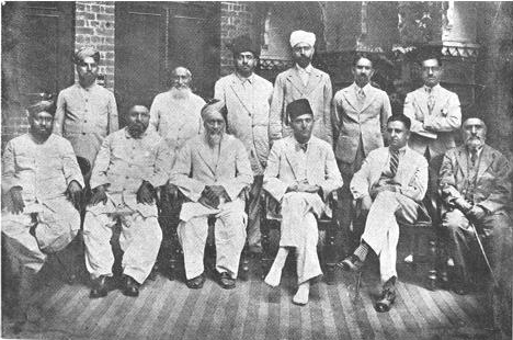 Prominent founder-members of the Lahore Ahmadiyya Movement, March 1933
