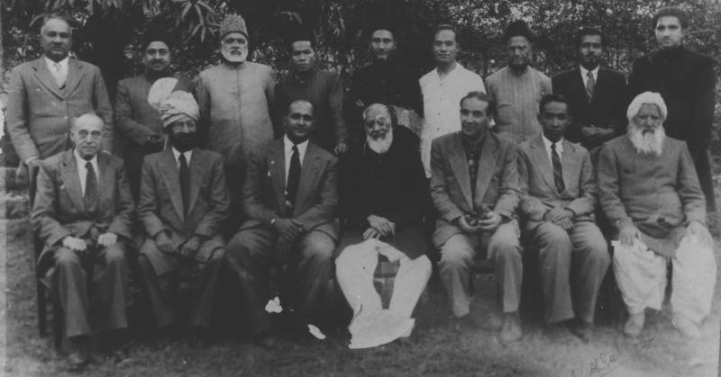 Leading figures of Movement with delegates to Islamic Conference, 1951